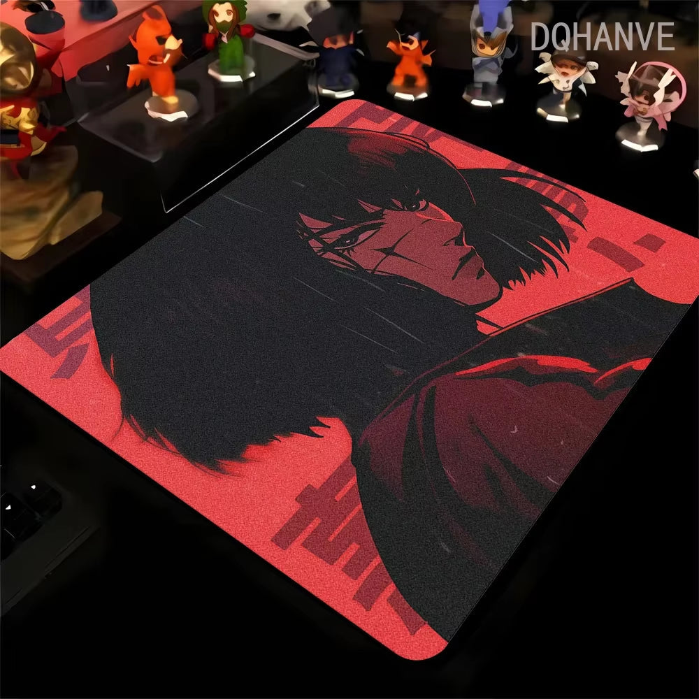 Large Gaming Mousepad Oni Mask Girl Mouse Pad Gamer Speed Keyboard Pads Laptop Carpet Ultra Fine Surface Large Mouse Mat 40X45
